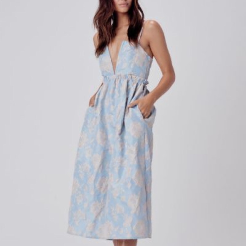 NEW For love and lemons midi jacquard dress